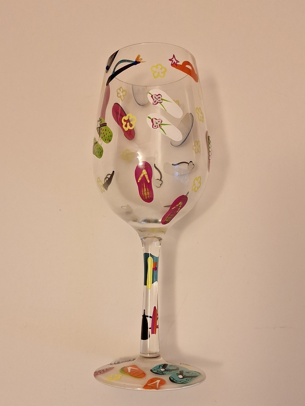 Lolita Flip-Flop Wine Glass Never Used